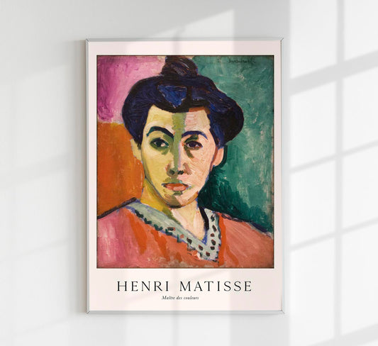 Portrait of Madame Matisse by Henri Matisse Exhibition Poster