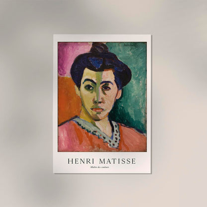 Portrait of Madame Matisse by Henri Matisse Exhibition Poster