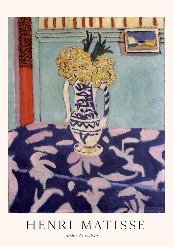 Les coucous, tapis bleu et rose by Henri Matisse Exhibition Poster