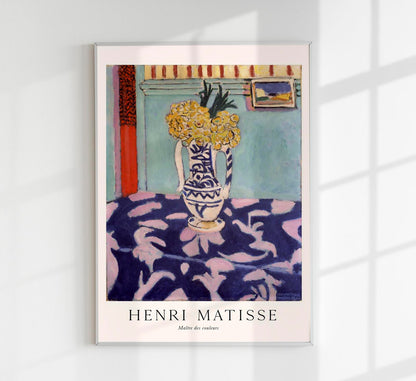 Les coucous, tapis bleu et rose by Henri Matisse Exhibition Poster