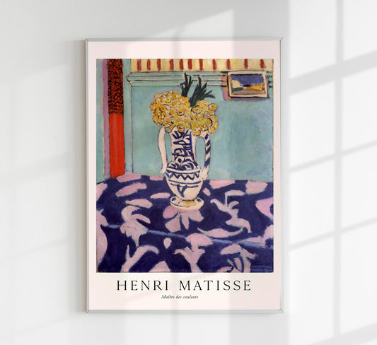 Les coucous, tapis bleu et rose by Henri Matisse Exhibition Poster