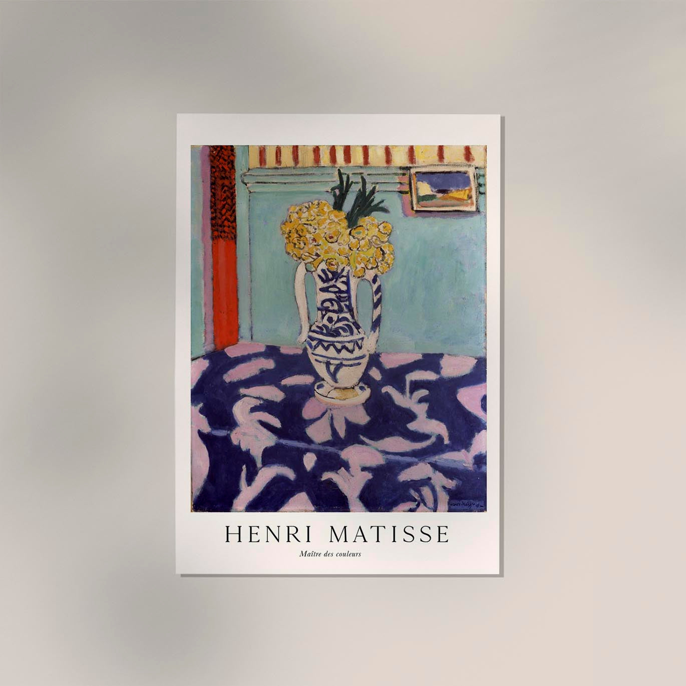 Les coucous, tapis bleu et rose by Henri Matisse Exhibition Poster