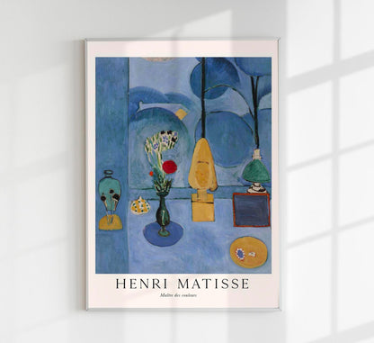 La glace sans tain (The Blue Window) by Henri Matisse Exhibition Poster
