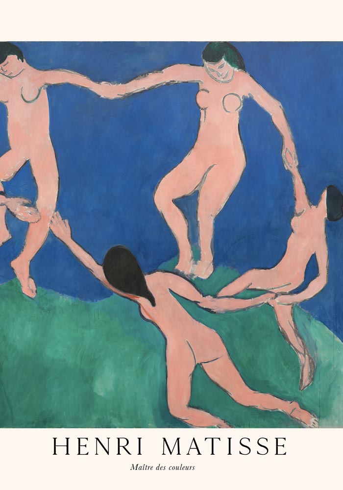 Vertical Version of La danse (first version) by Henri Matisse Exhibition Poster