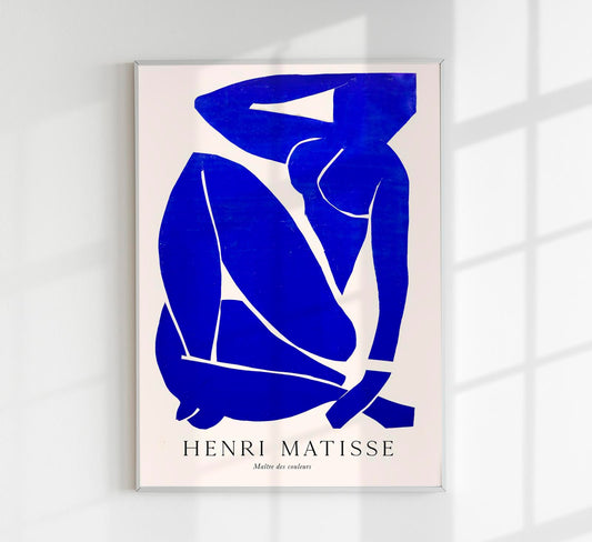 Nu Bleu nr 3 by Henri Matisse Exhibition Poster