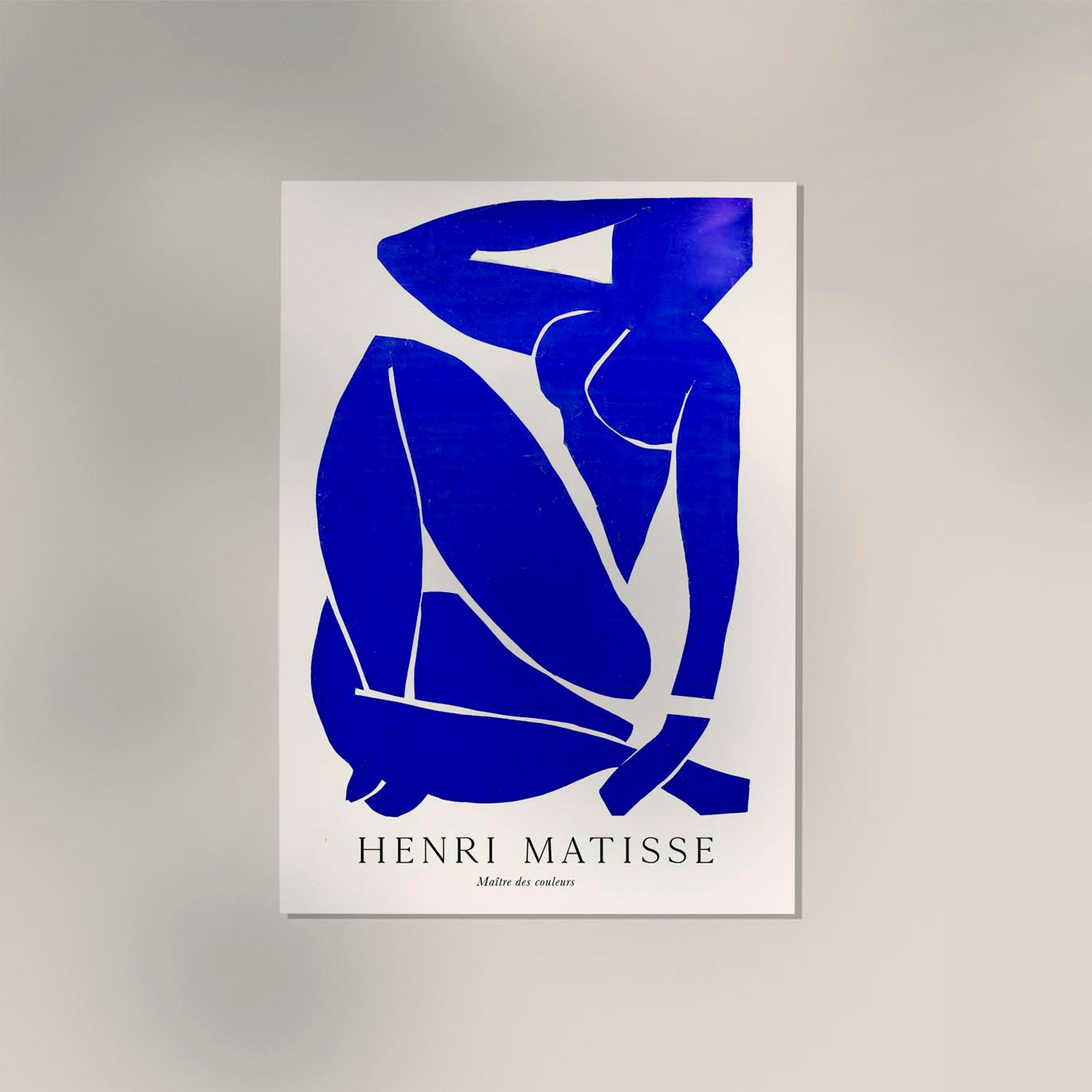 Nu Bleu nr 3 by Henri Matisse Exhibition Poster