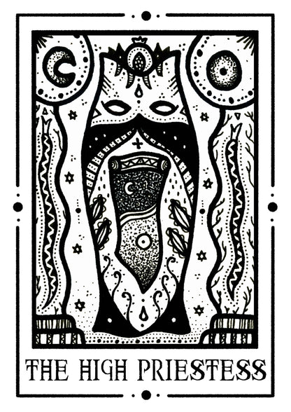 The High Priestess Mystic Tarot by Tiny Mystic Creatures