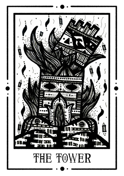 The Tower Mystic Tarot by Tiny Mystic Creatures