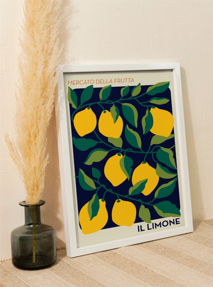 Sale: Il Limone Fruit Market A3 Size Fine Art Print