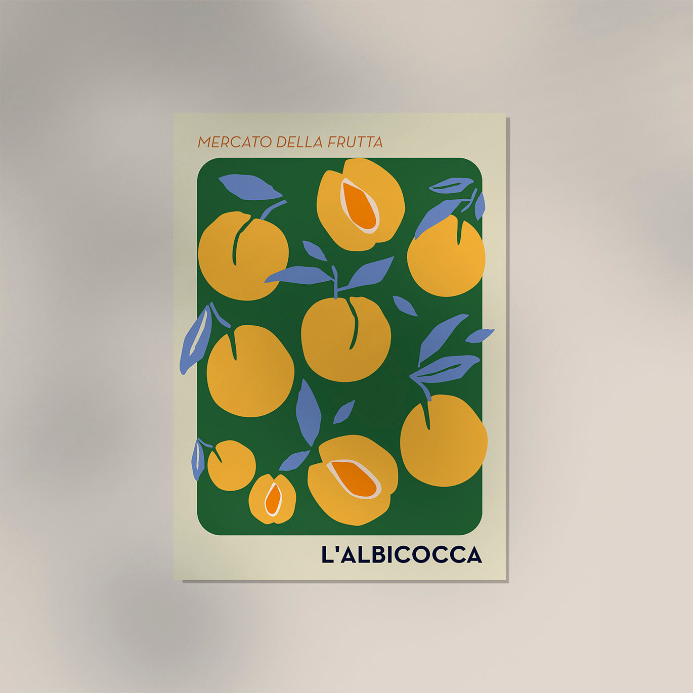 L'Albiocca Fruit Market Art Poster