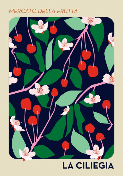 Cherry & Strawberry Set of 2 Prints