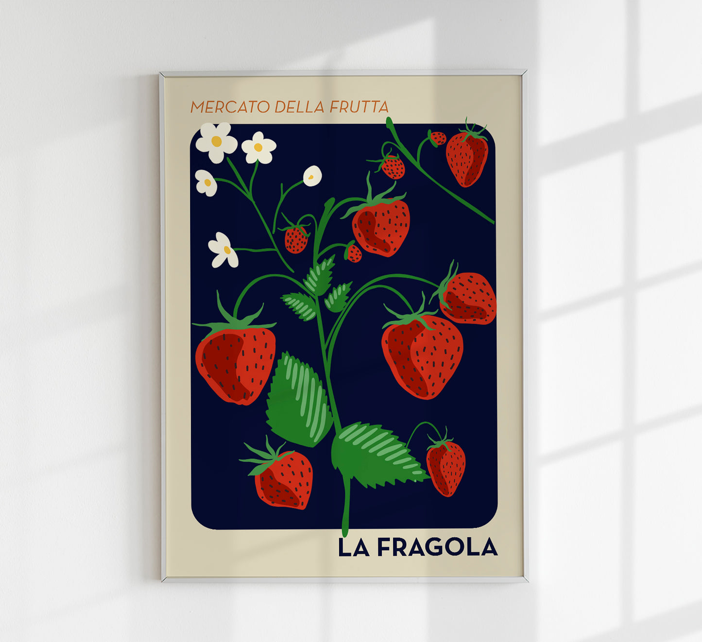 La Fragola Fruit Market Art Poster