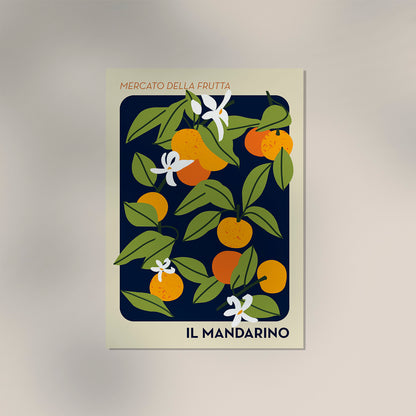 Il Mandarino Fruit Market Art Poster