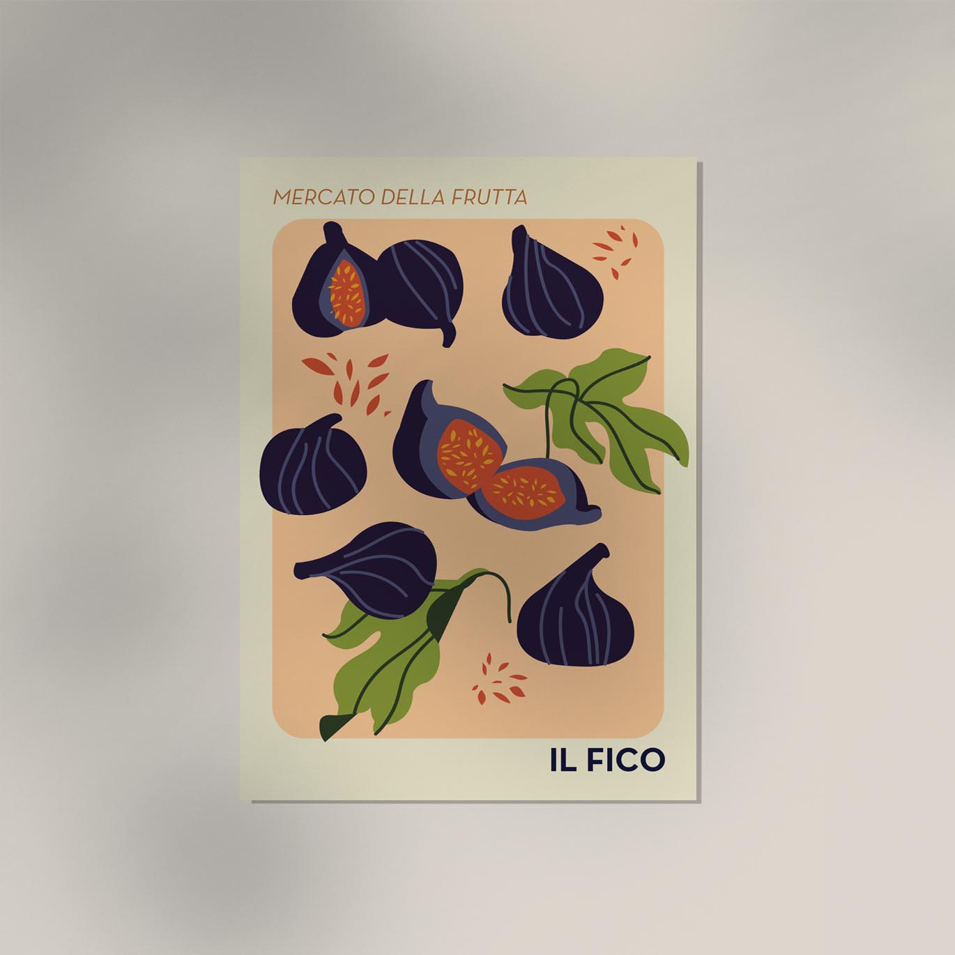 Il Fico Fruit Market Art Poster