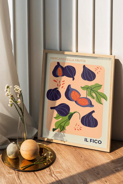 Il Fico Fruit Market Art Poster