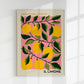 Il Limone Pink Fruit Market Art Poster