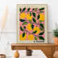 Il Limone Pink Fruit Market Art Poster