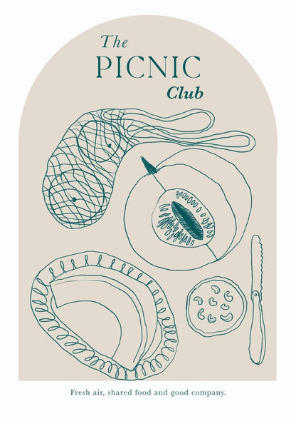 The picnic club Graphic Art Poster