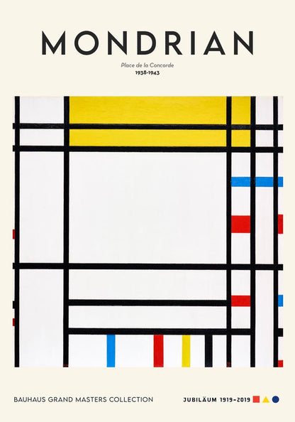 Place de la Concorde by Piet Mondrian Exhibition Poster