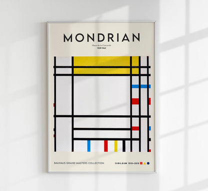 Place de la Concorde by Piet Mondrian Exhibition Poster