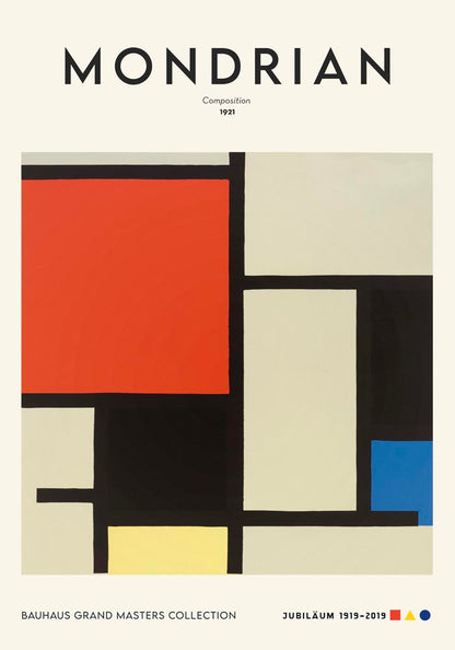 Composition By Piet Mondrian Exhibition Poster