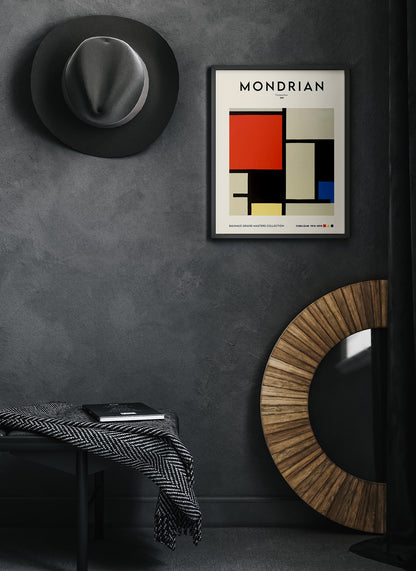 Composition By Piet Mondrian Exhibition Poster