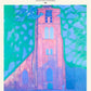 Church tower at Domburg By Piet Mondrian Exhibition Poster