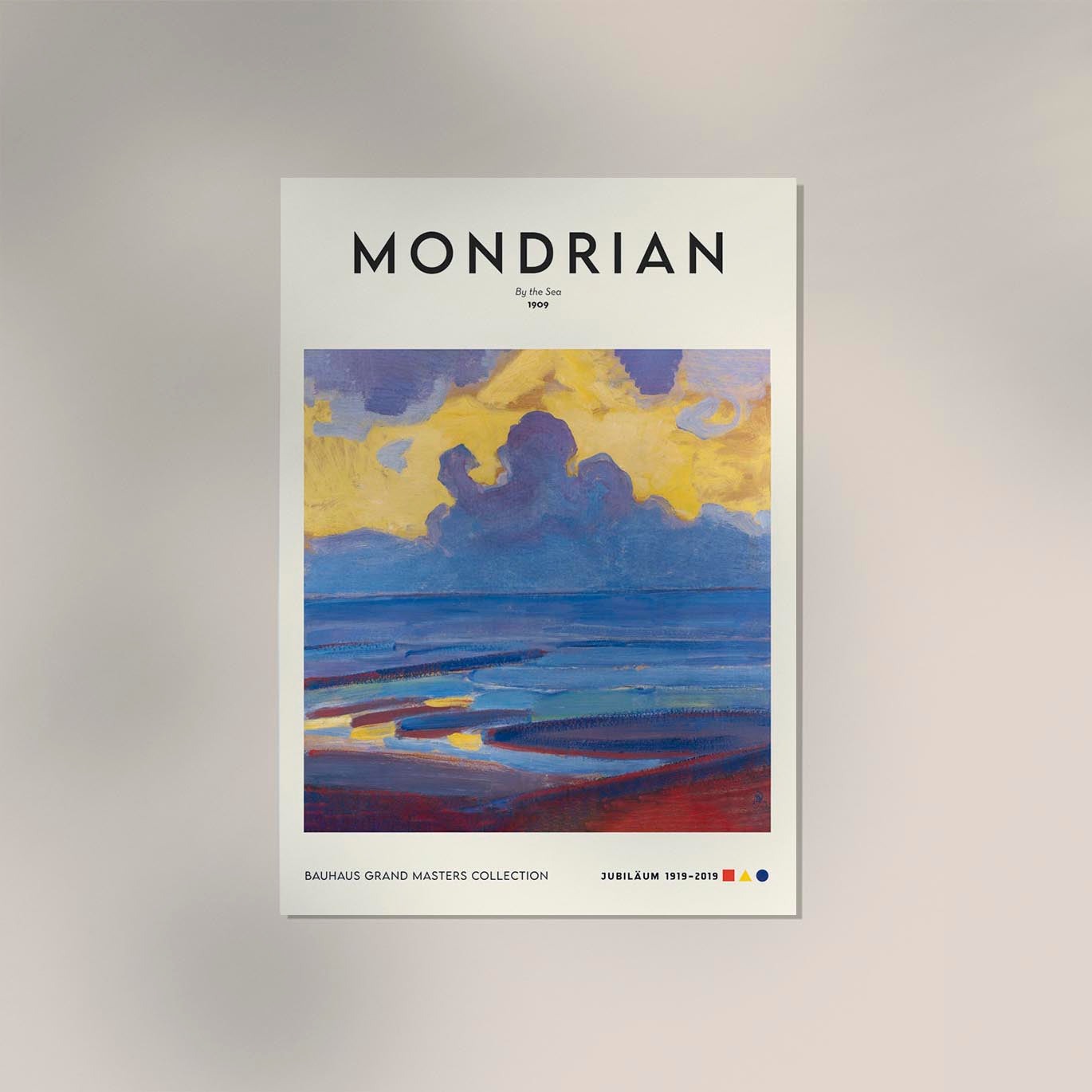 By the Sea By Piet Mondrian Exhibition Poster