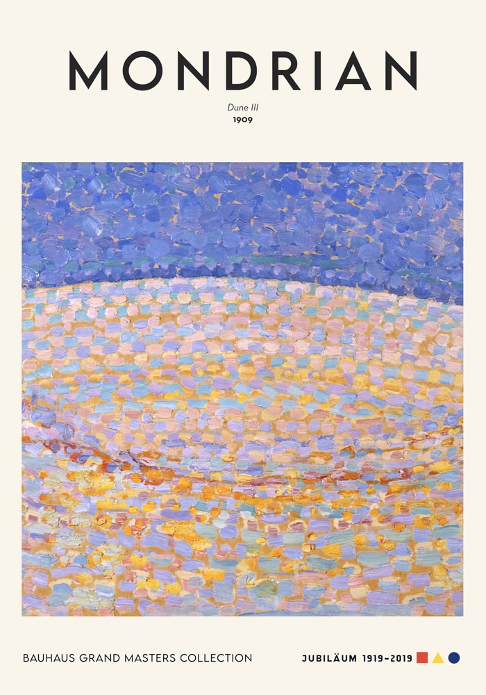 Dune III By Piet Mondrian Exhibition Poster