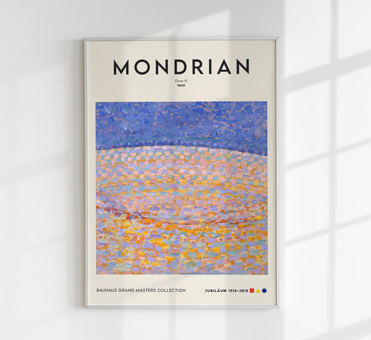 Dune III By Piet Mondrian Exhibition Poster