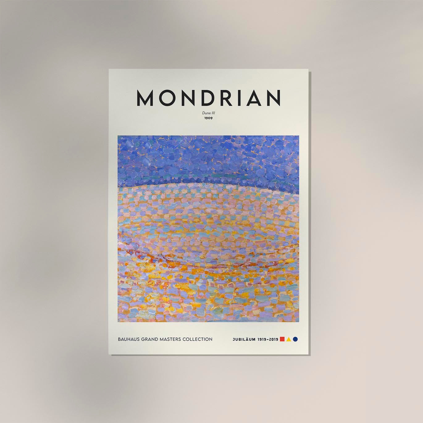 Dune III By Piet Mondrian Exhibition Poster