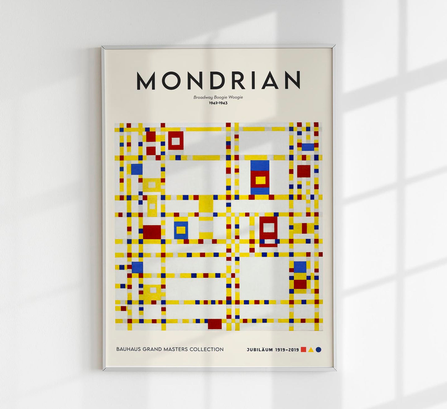 Broadway Boogie Woogie By Piet Mondrian Exhibition Poster