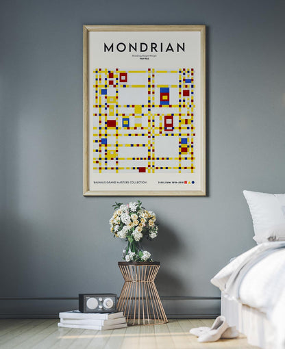 Broadway Boogie Woogie By Piet Mondrian Exhibition Poster