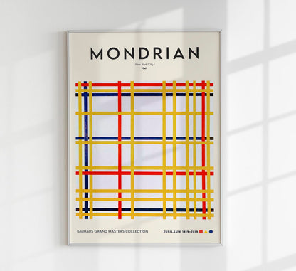 New York City I By Piet Mondrian Exhibition Poster