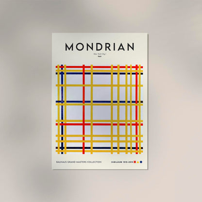 New York City I By Piet Mondrian Exhibition Poster