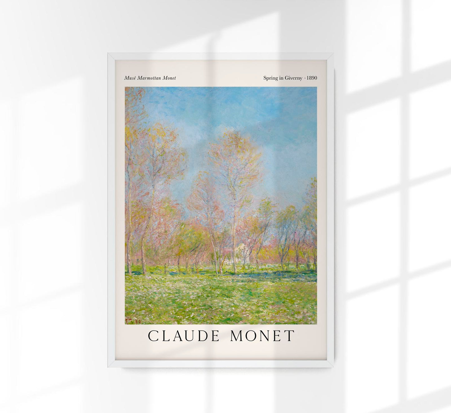 Spring in Giverny by Claude Monet Exhibition Poster