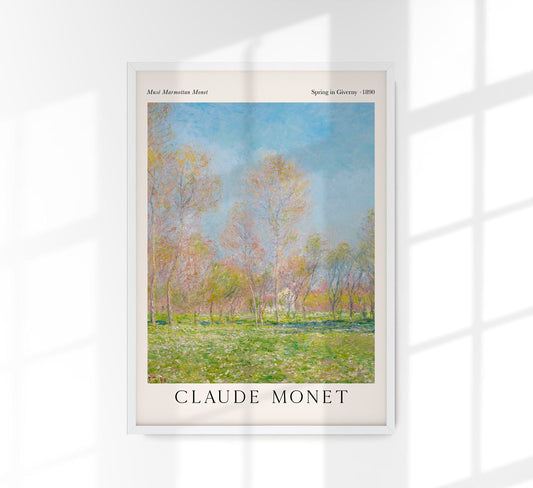 Spring in Giverny by Claude Monet Exhibition Poster