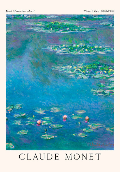 Waterlilies by Claude Monet Exhibition Poster