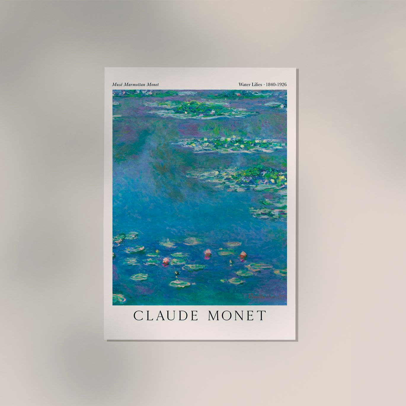 Waterlilies by Claude Monet Exhibition Poster