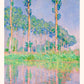 Poplars Pink Effect by Monet Exhibition Poster