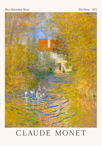 The Geese by Claud Monet Exhibition Poster