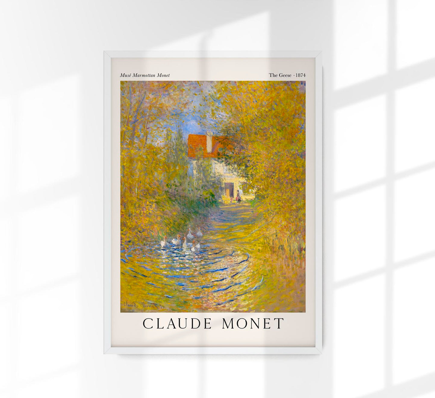 The Geese by Claud Monet Exhibition Poster