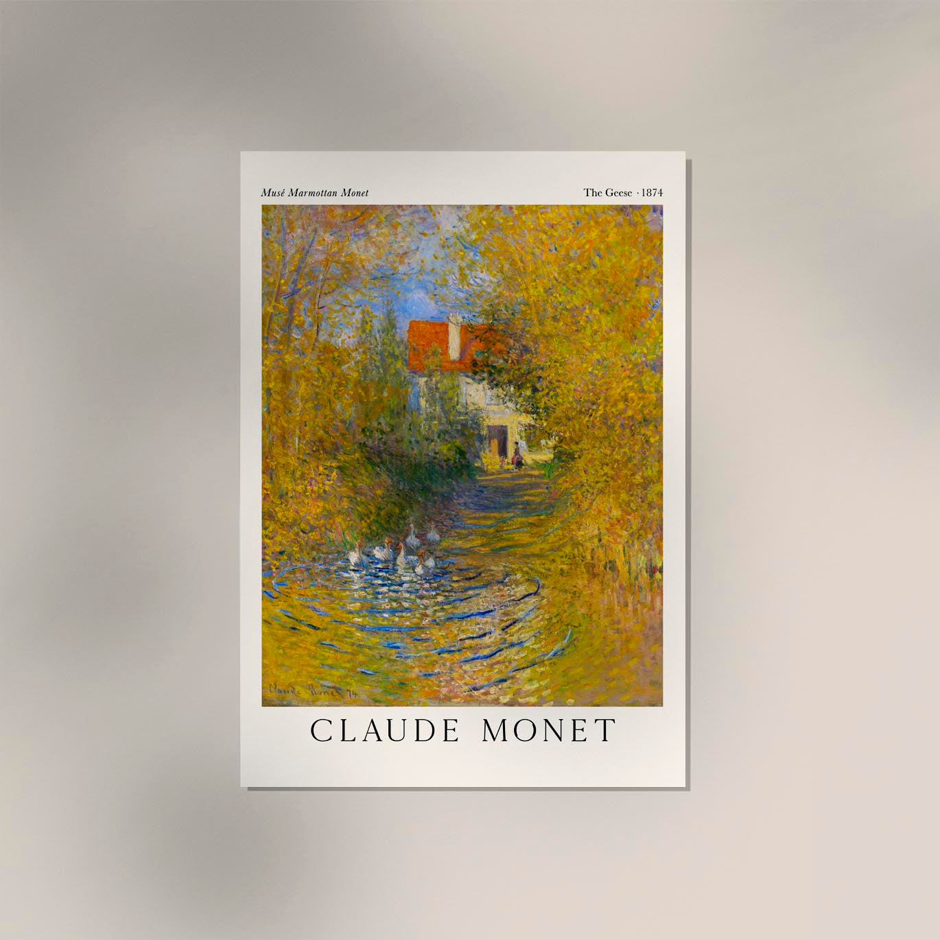 The Geese by Claud Monet Exhibition Poster