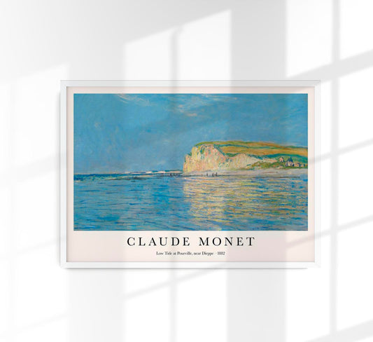 Low Tide at Pourville, near Dieppe by Claude Monet Exhibition Poster