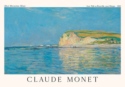 Low Tide at Pourville, near Dieppe by Claude Monet Exhibition Poster