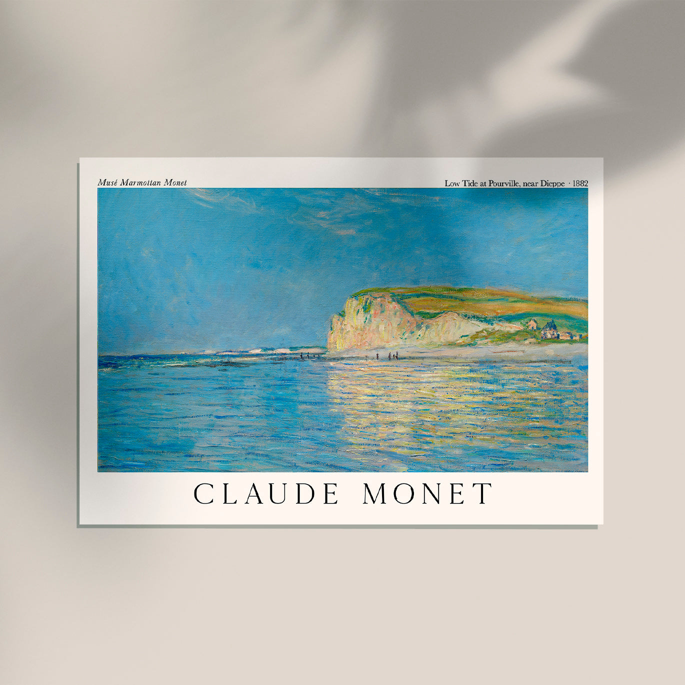 Low Tide at Pourville, near Dieppe by Claude Monet Exhibition Poster