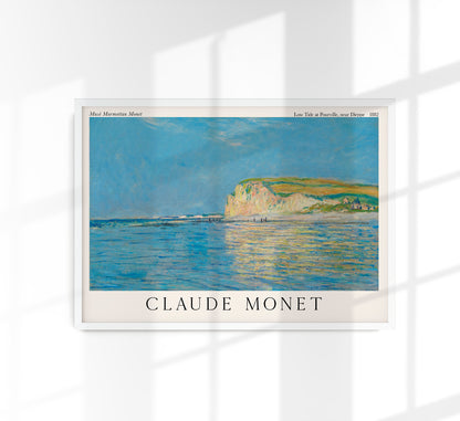 Low Tide at Pourville, near Dieppe by Claude Monet Exhibition Poster