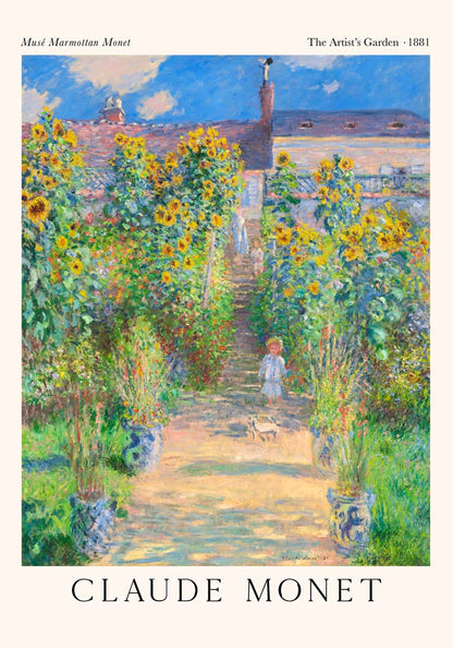 The Artist's Garden by Claude Monet Exhibition Poster