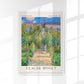 The Artist's Garden by Claude Monet Exhibition Poster