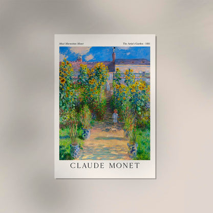 The Artist's Garden by Claude Monet Exhibition Poster